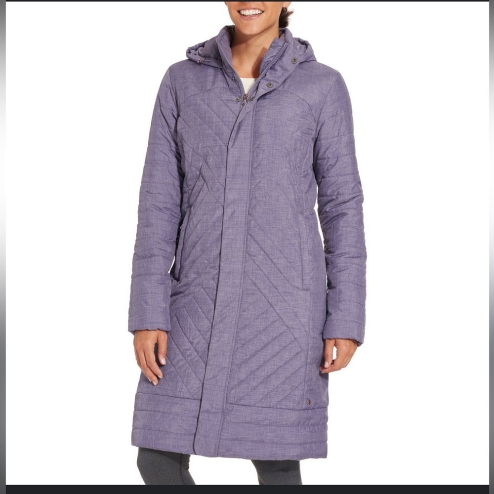 CALIA by Carrie Underwood women's quilted parka in light purple size L